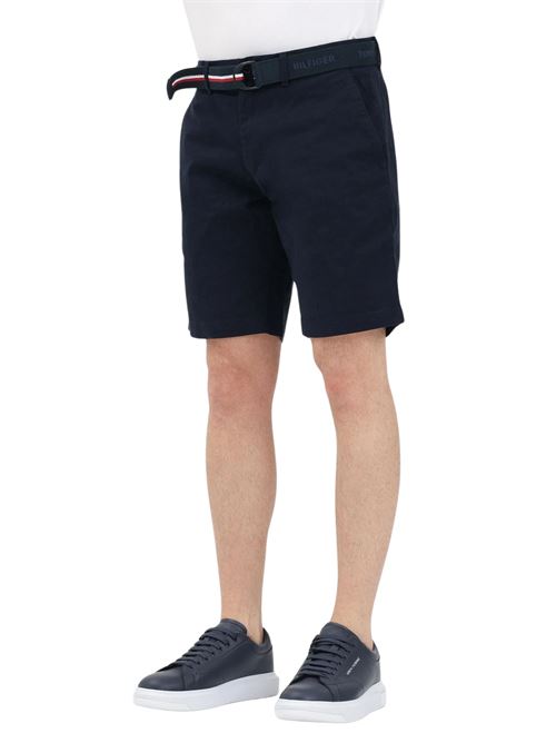 Short uomo blu in twill Tommy Hilfiger | MW0MW24874DW5